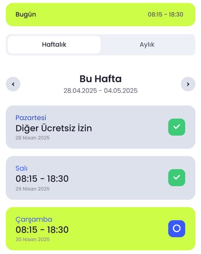 Vardiya ve Puantaj Otomasyonu